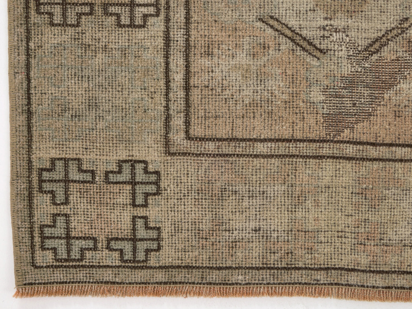Vİntage Rug, Anatolian Rug, Oushak Rug , Handmade rug, Neutral Rug, Small Rug 3x4 Rug ,Wool Rug , Turkey rug, One of a kind Rug, 8654