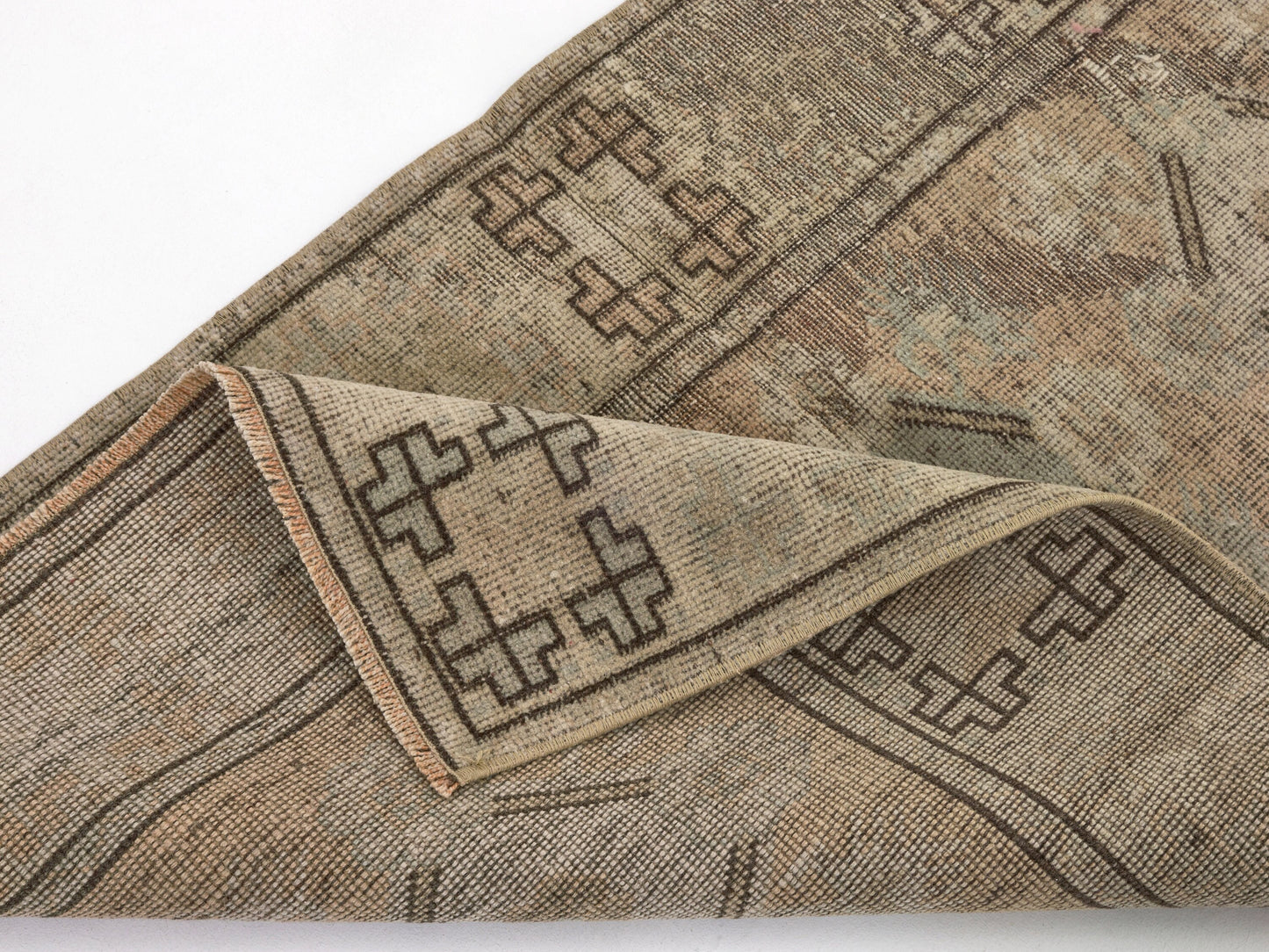 Vİntage Rug, Anatolian Rug, Oushak Rug , Handmade rug, Neutral Rug, Small Rug 3x4 Rug ,Wool Rug , Turkey rug, One of a kind Rug, 8654