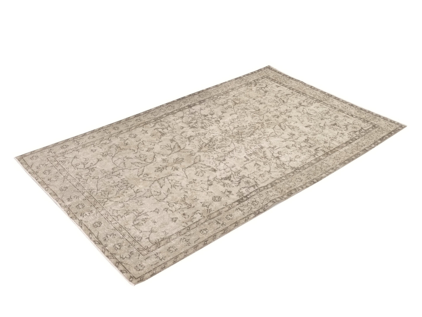 Vintage Rug ,Turkey Oushak Rug ,Anatolia Rug ,4x7 Area Rug ,Oriental Rug ,Turkish Rug, Handmade Rug ,Old Rug ,Neutral Rug ,9630