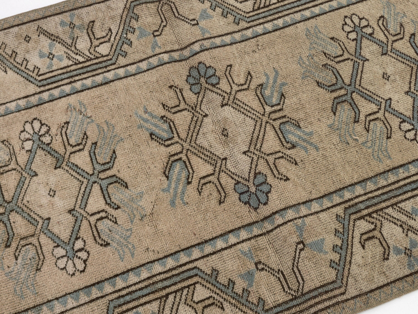 Neutral Vintage rug , Turkish Oushak Old rug , Anatolia Handmade Unique rug , Traditional rug , Antique rug , Small Carpet rug 3x5 ,8725