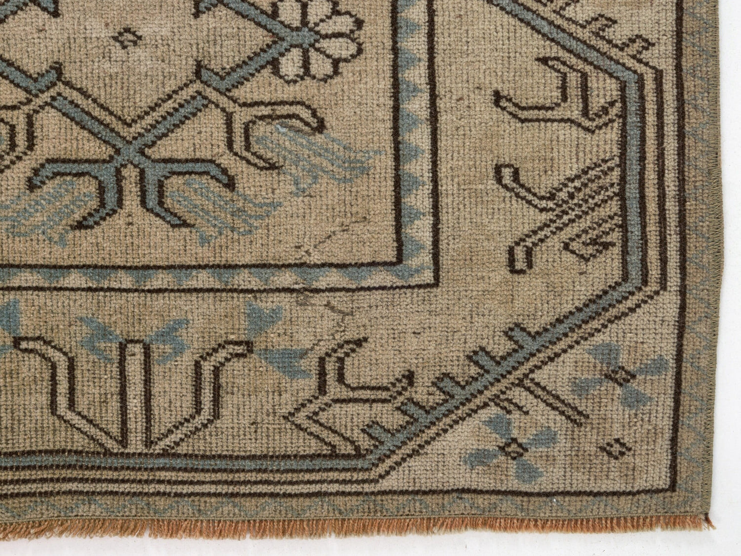 Neutral Vintage rug , Turkish Oushak Old rug , Anatolia Handmade Unique rug , Traditional rug , Antique rug , Small Carpet rug 3x5 ,8725