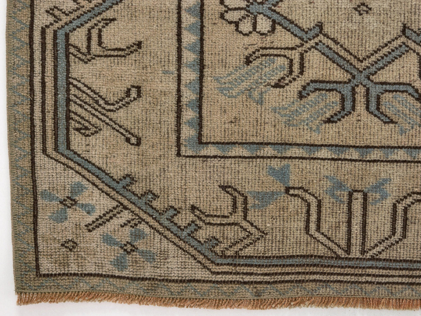Neutral Vintage rug , Turkish Oushak Old rug , Anatolia Handmade Unique rug , Traditional rug , Antique rug , Small Carpet rug 3x5 ,8725