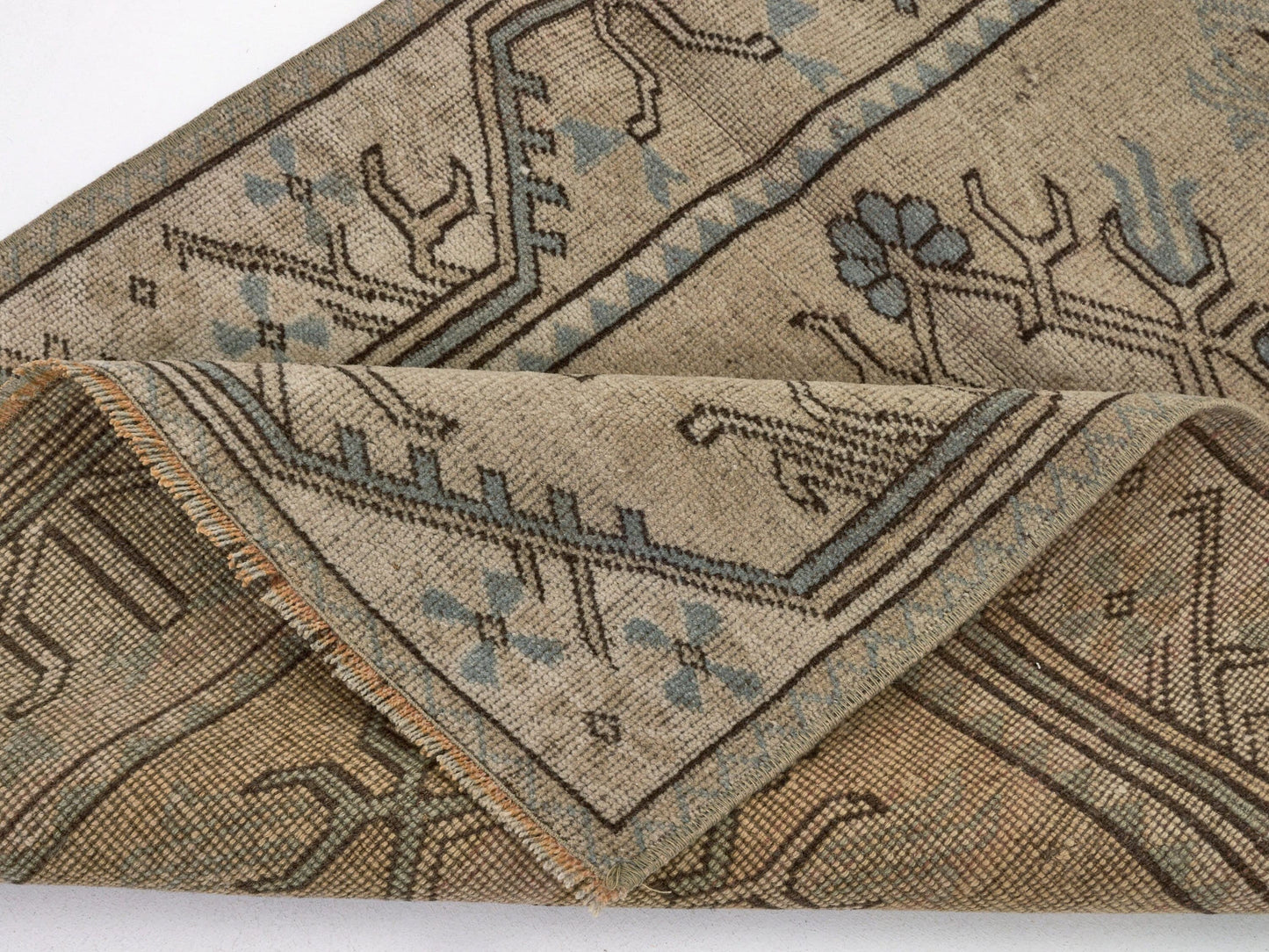 Neutral Vintage rug , Turkish Oushak Old rug , Anatolia Handmade Unique rug , Traditional rug , Antique rug , Small Carpet rug 3x5 ,8725