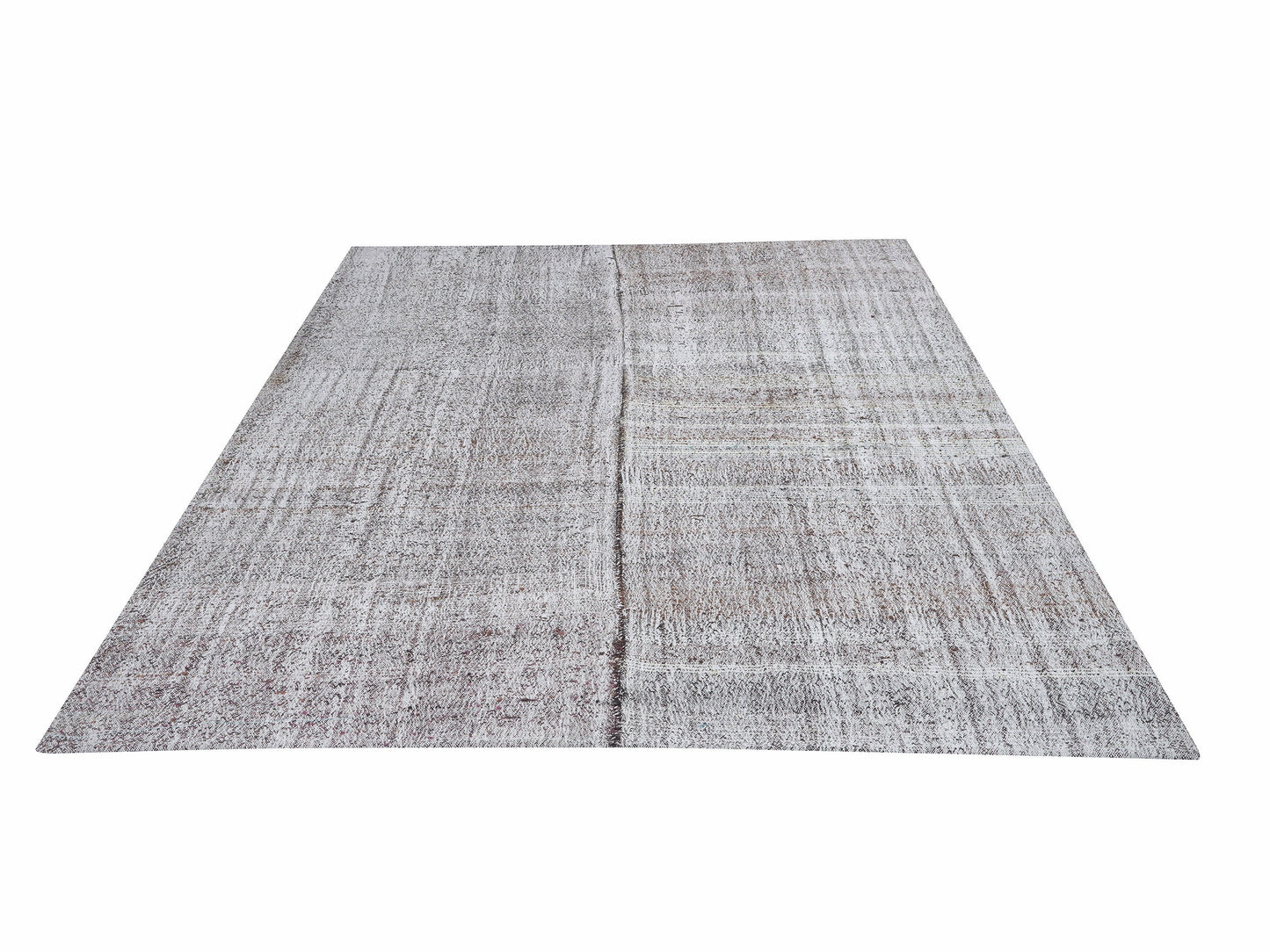 Area Kilim Rug, Turkish Unique Kilim Rug, Vintage Flat Weave Kilim Rug, Handmade Muted Kilim Rug, Office Rug, Gray Rug, Kilim Rug 7x9, 12191