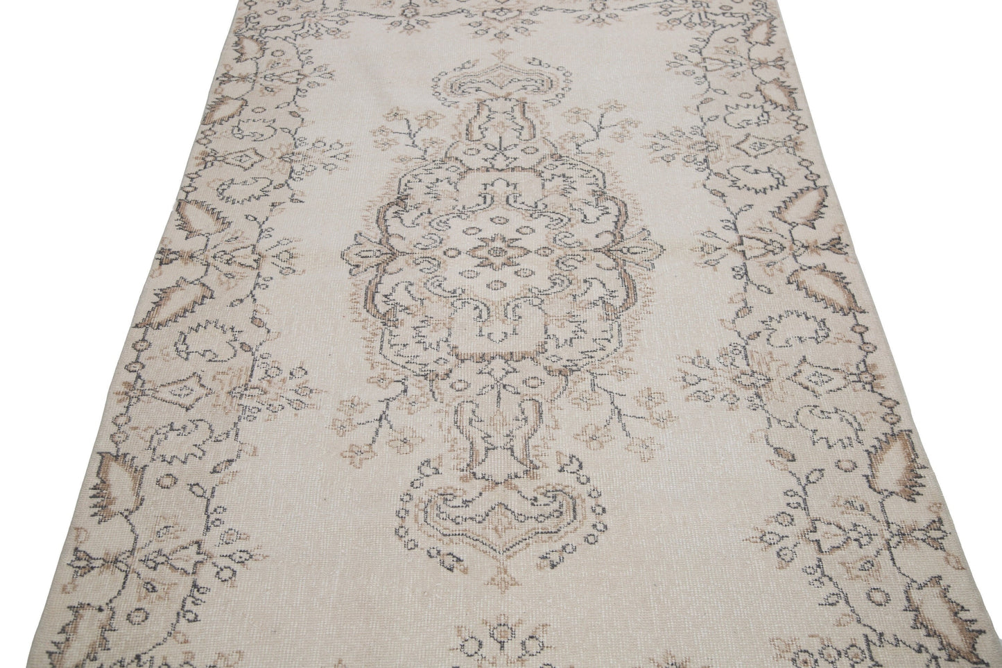 Turkish Rug, Vintage Rug, Handmade Rug, Area Rug, Oushak Rug, Neutral Rug, Scandinavian Rug, Living Room Rug, Carpet Rug, Rug 4x7, 7437