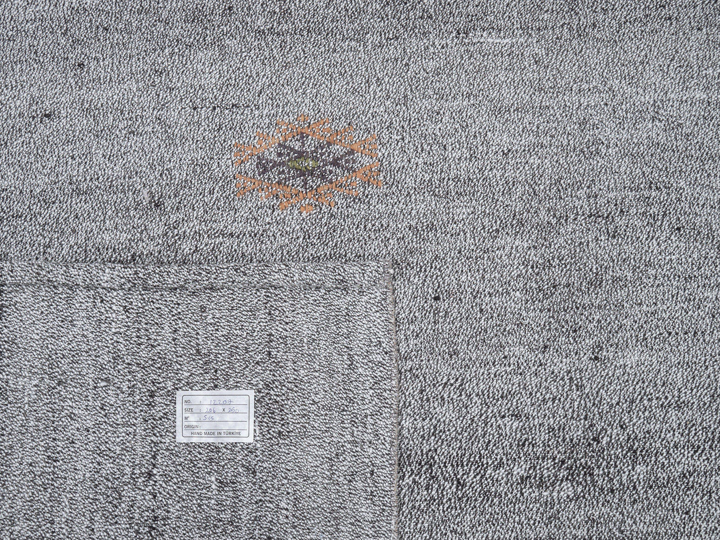 Handmade Area Kilim Rug, Turkish Faded Kilim Rug, Vintage Unique Kilim Rug, Neutral Muted Rug, Bedroom Rug, Kilim Rug 7x8, Gray Rug, 12207