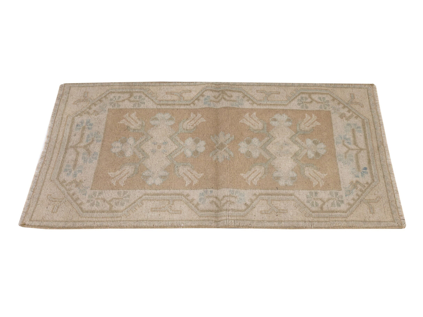 Vintage Neutral Oushak Rug ,Small Vintage Rug 2x3, Anatolian Turkish Rug , Faded Handmade Rug , Door mat Carpet Rug ,Small Area Rug,8898
