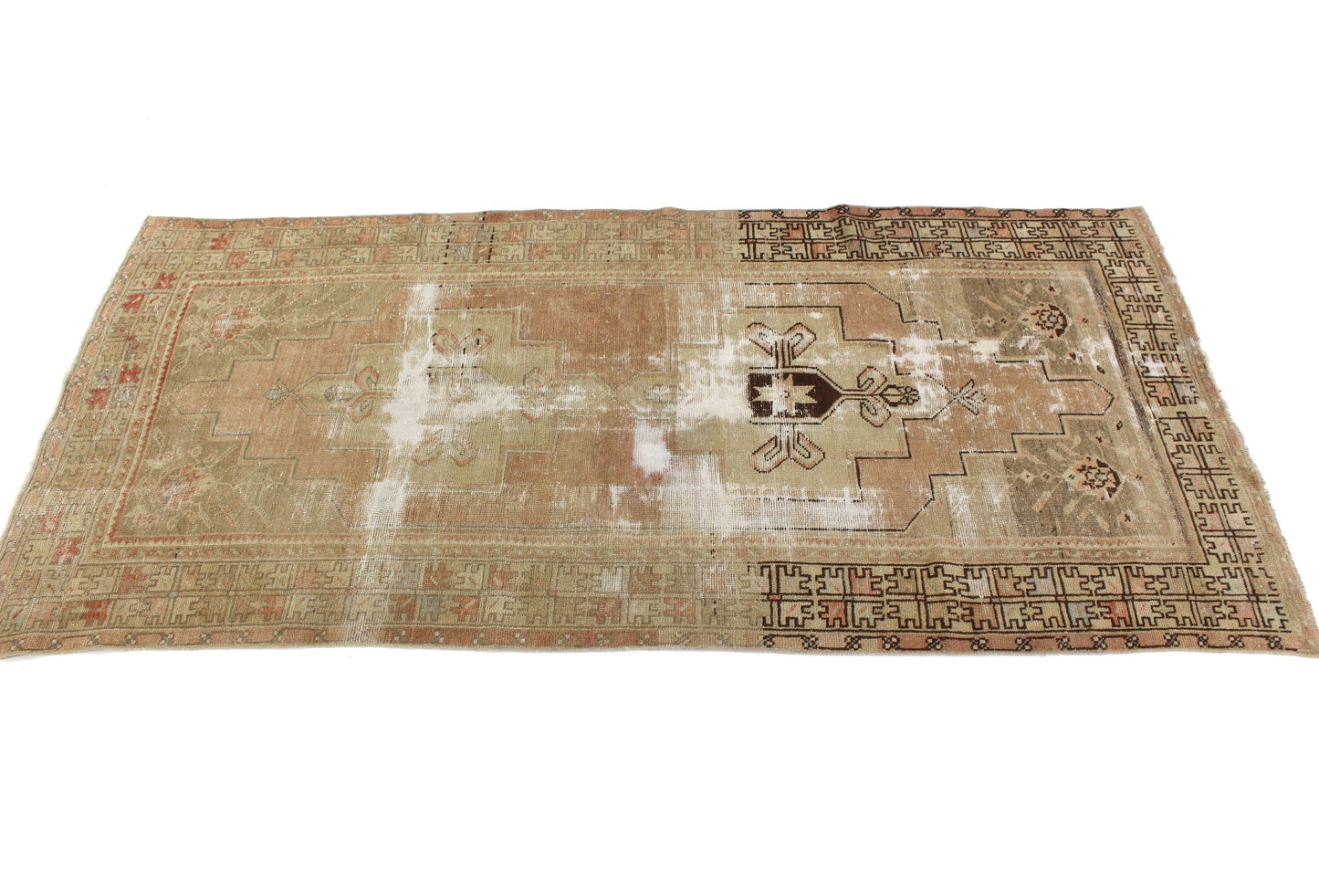 4x8 Rug, Area rug, Turkish Rug Mid-Century, Bedroom Vintage Rug, Unique Oushak Rug, One of a kind Rug, Antique Rug, 5971