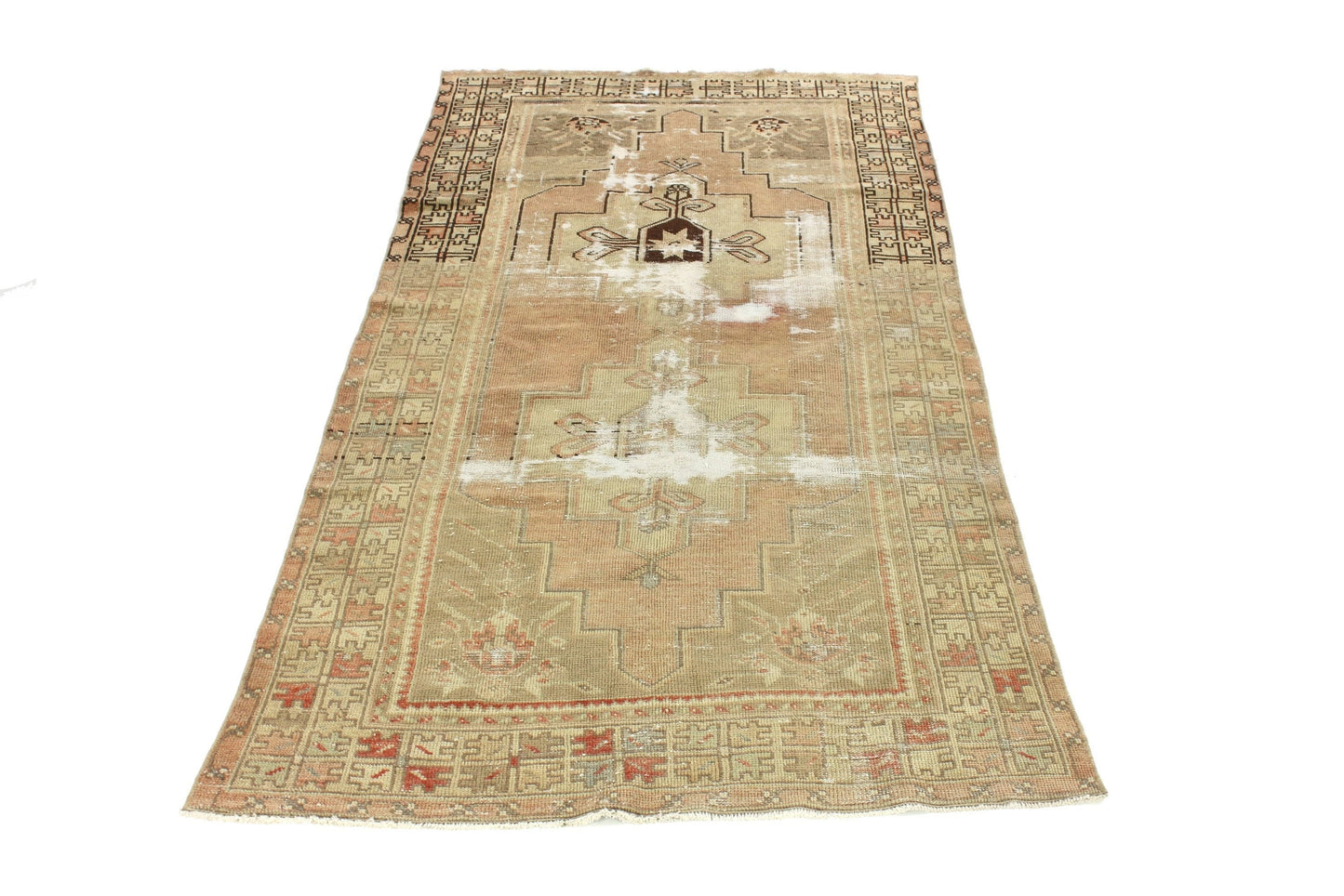 4x8 Rug, Area rug, Turkish Rug Mid-Century, Bedroom Vintage Rug, Unique Oushak Rug, One of a kind Rug, Antique Rug, 5971