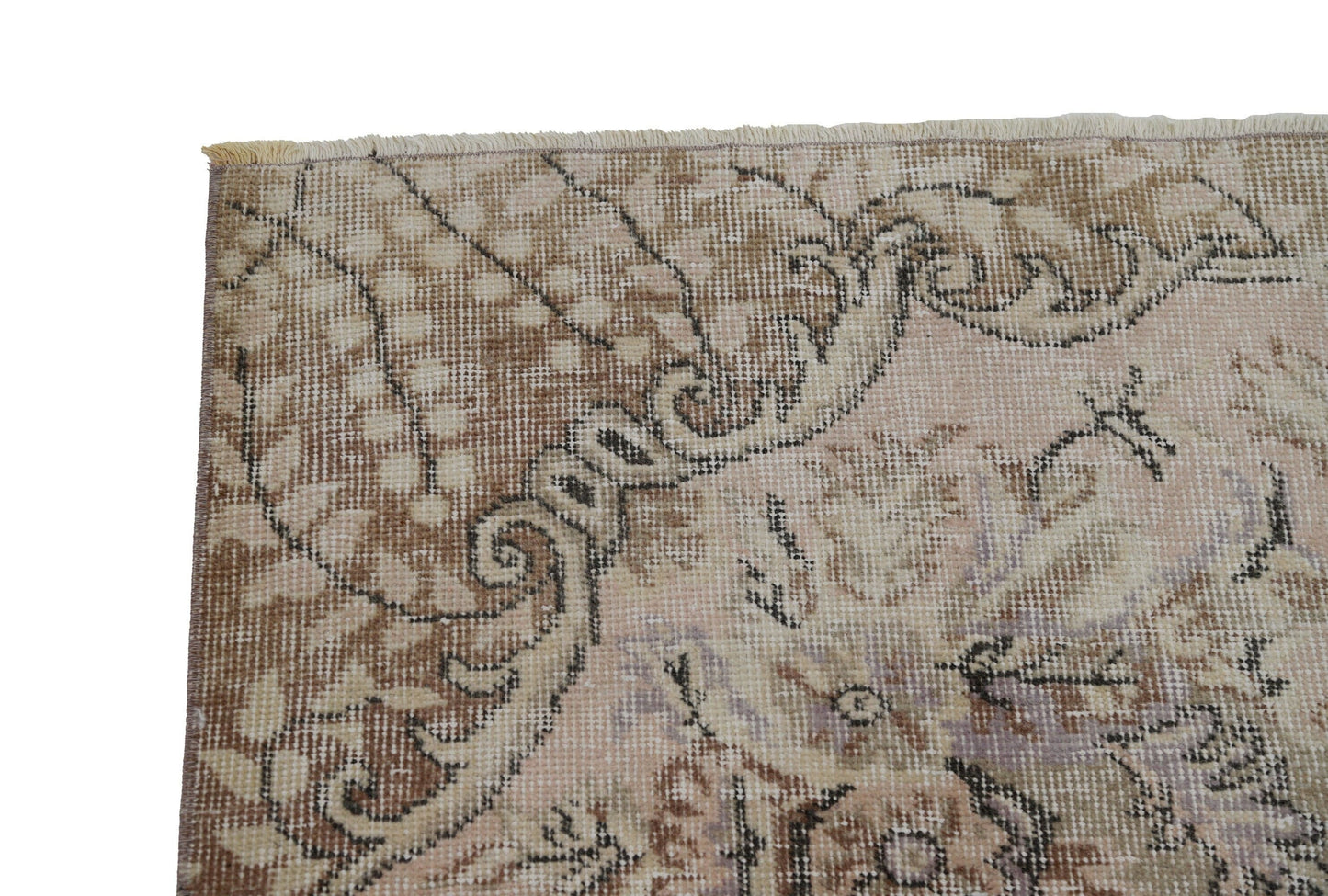 Beige rug 6x9 ,Turkish rug, Vintage rug, Oushak rug ,Carpet rug, Area Rug 6x9, Faded rug ,Pale rug, Bedroom rug, One of a kind rug,7105
