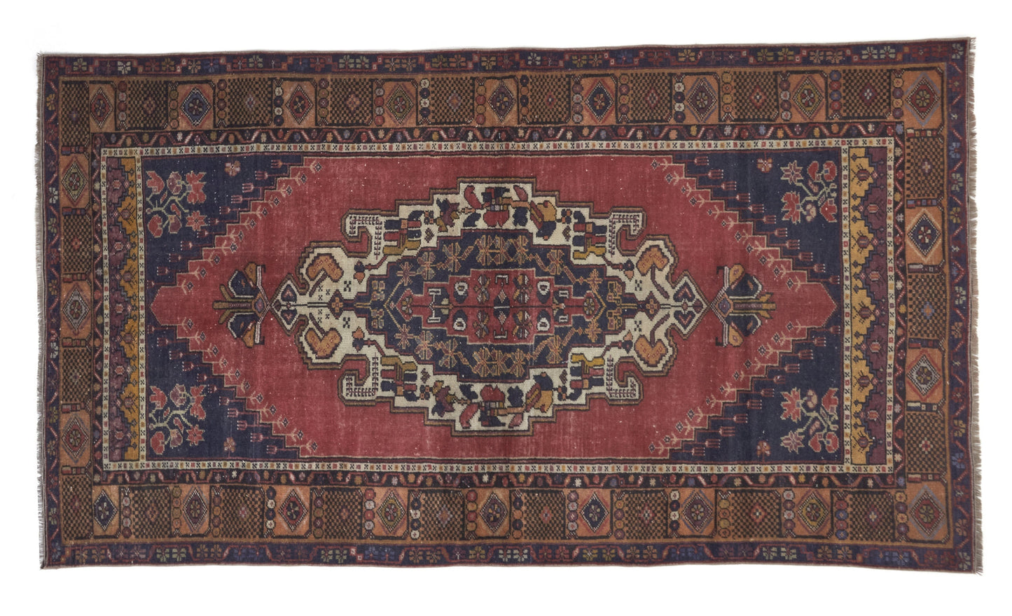 Vintage Rug, Turkish Rug, Oushak Rug, Anatolia Rug, Area Rug, Bohemian decor, Orient Rug, Handmade rug, 4x7 Rug, Wool Rug, 8919