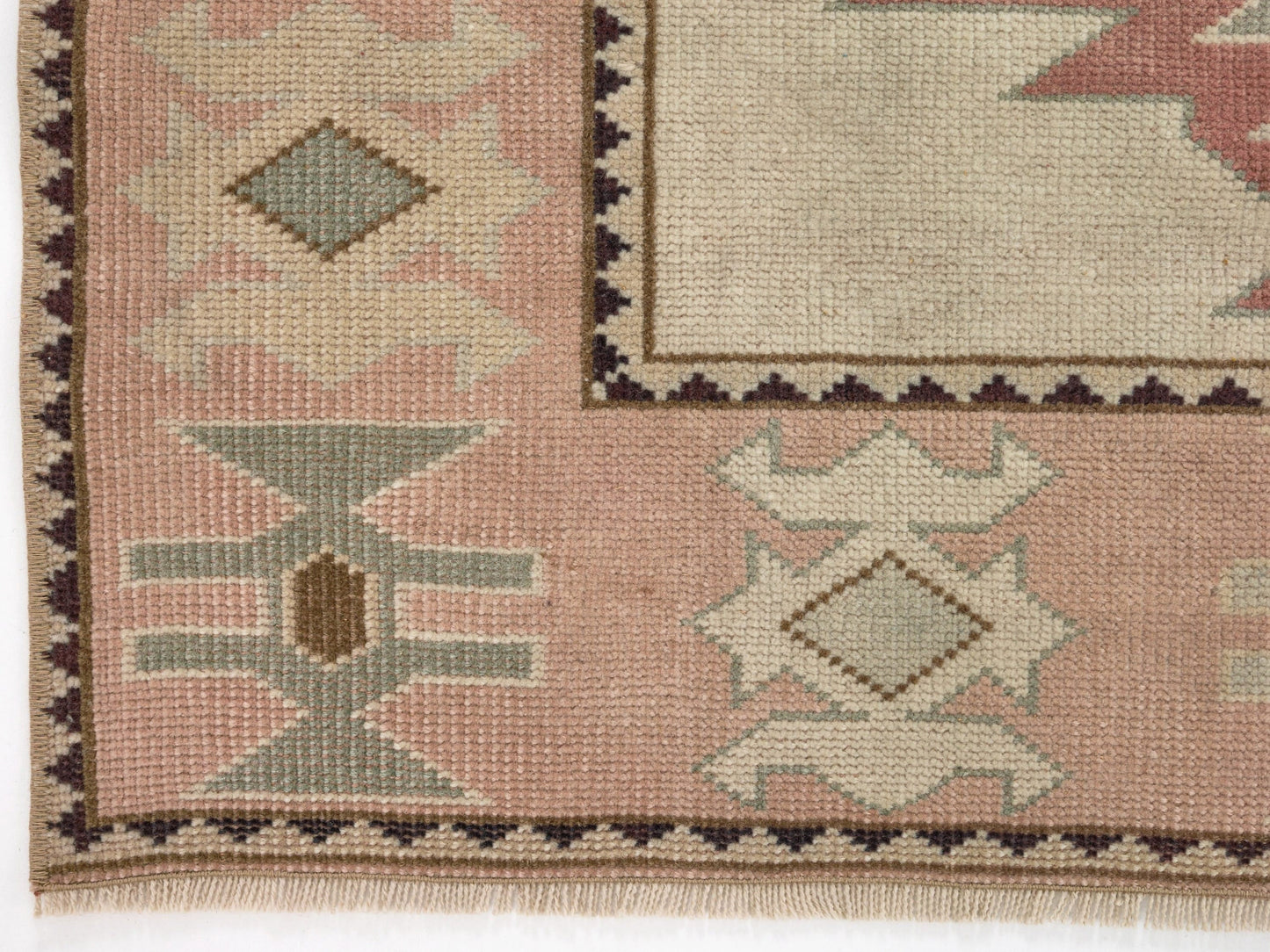 Muted Oushak Rug, Vintage Rug, Beige Rug, Area rug 4x5 , Small Carpet rug, Turkish Neutral rug, Handmade rug, Pastel rug, Oushak Carpet,9056