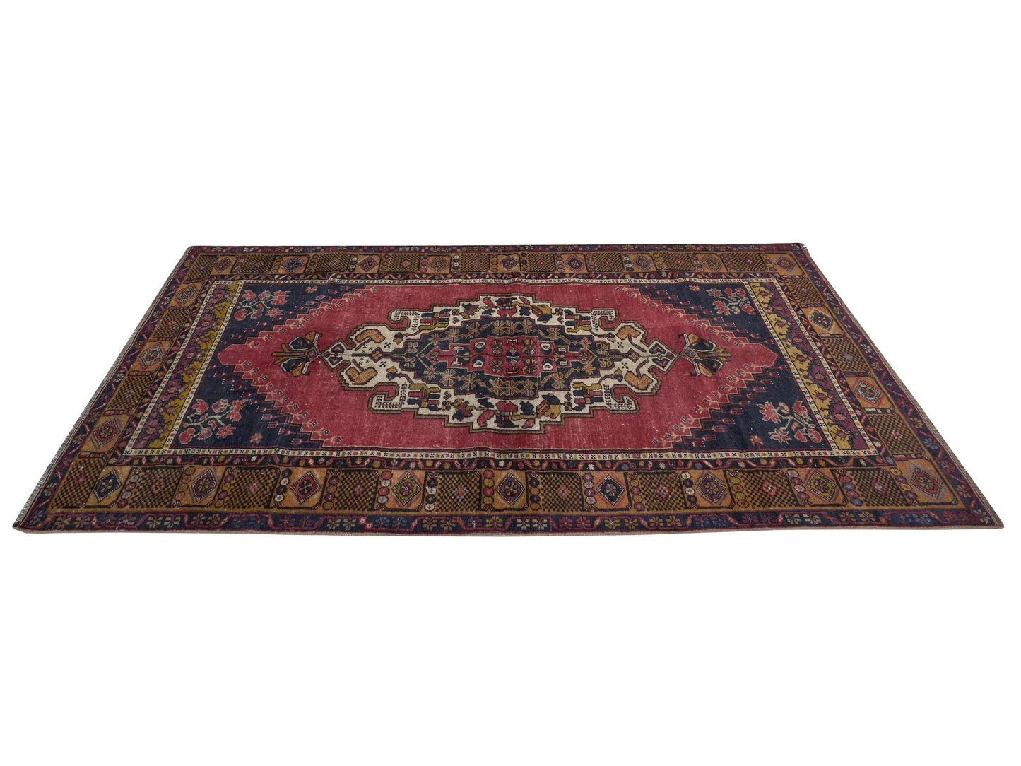 Vintage Rug, Turkish Rug, Oushak Rug, Anatolia Rug, Area Rug, Bohemian decor, Orient Rug, Handmade rug, 4x7 Rug, Wool Rug, 8919