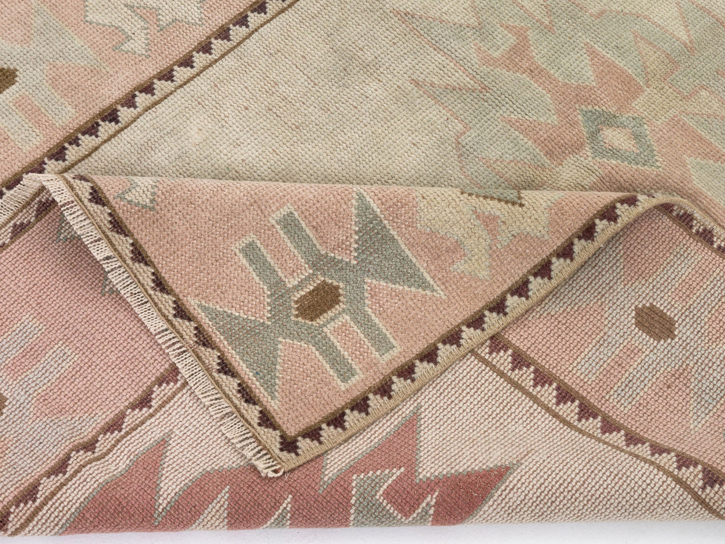 Muted Oushak Rug, Vintage Rug, Beige Rug, Area rug 4x5 , Small Carpet rug, Turkish Neutral rug, Handmade rug, Pastel rug, Oushak Carpet,9056