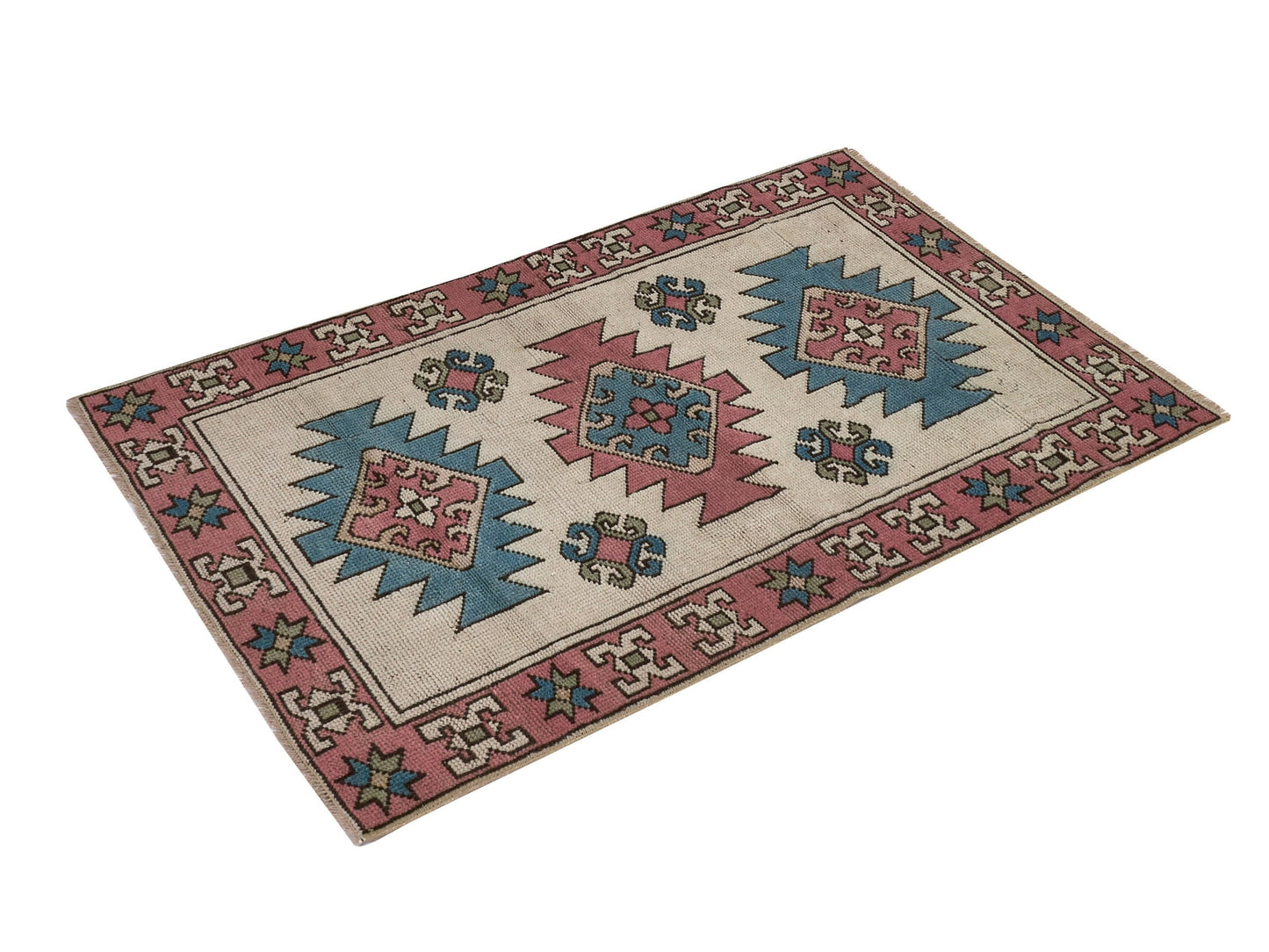 Small Turkish Rug, Small Vintage Rug, Small Oushak Rug, Bohemian rug ,3x4 Rug, Carpet Rug, Unique rug, Etsy Rug, Gift rug, Anatolia rug,8955