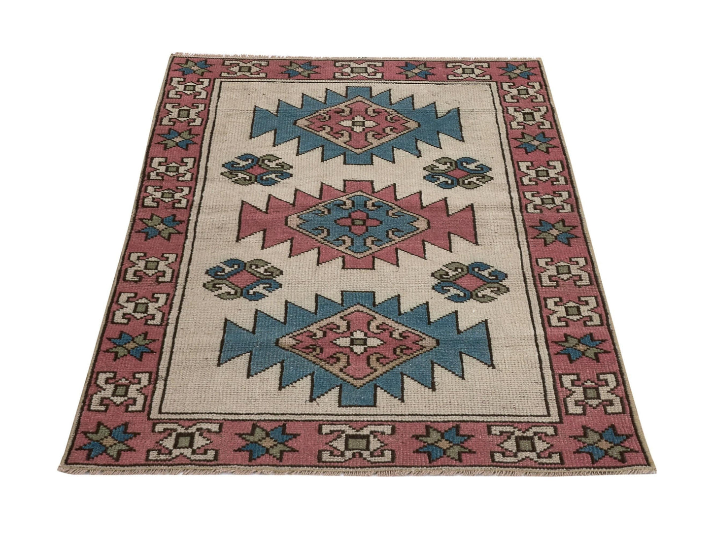 Small Turkish Rug, Small Vintage Rug, Small Oushak Rug, Bohemian rug ,3x4 Rug, Carpet Rug, Unique rug, Etsy Rug, Gift rug, Anatolia rug,8955