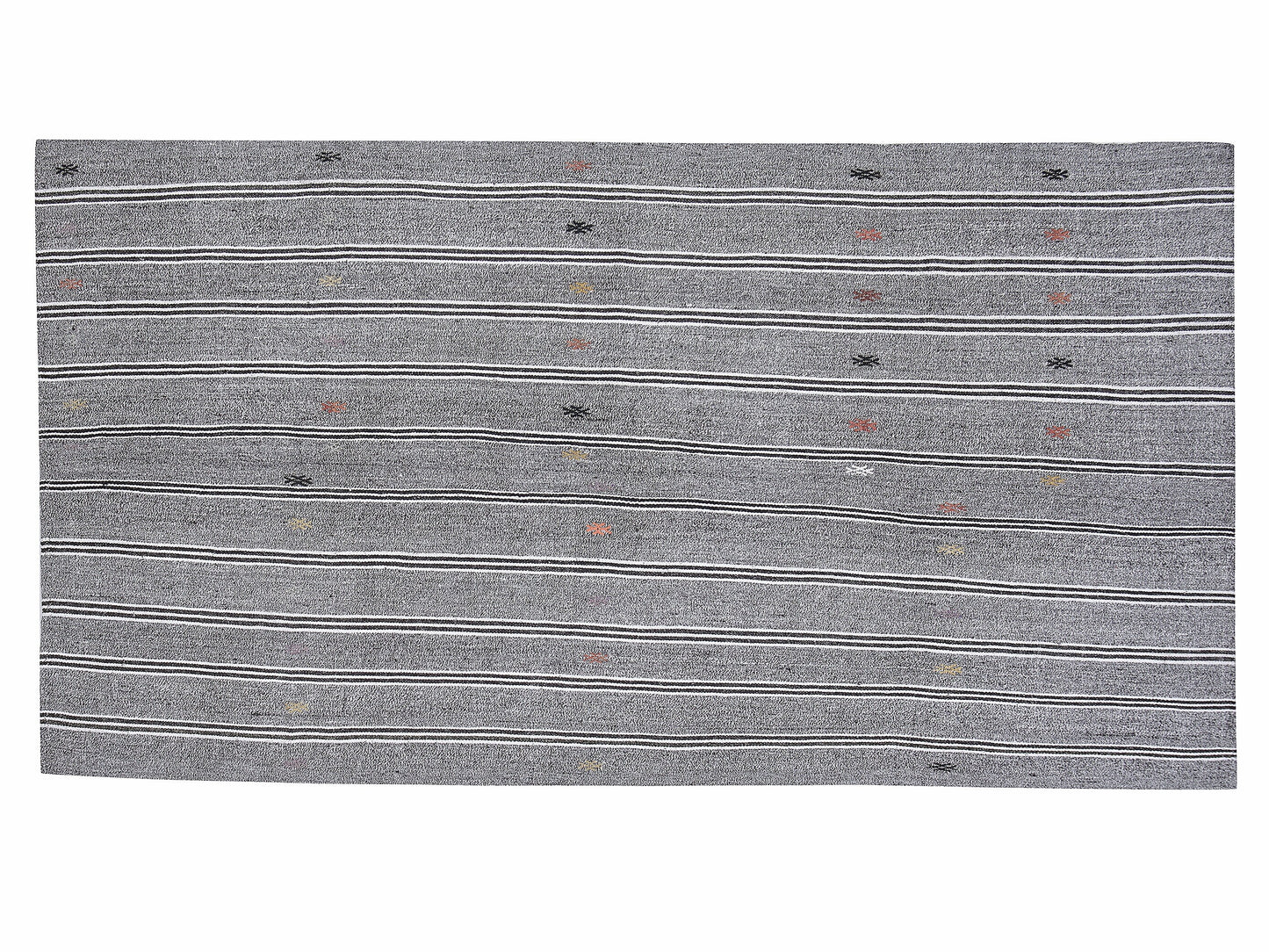 Turkish Vintage Kilim Rug, Handmade Unique Kilim Rug, Area Faded Kilim Rug, Neutral Floor Rug, Gray Rug, Rug Kilim, Kilim Rug 5x9, 12219