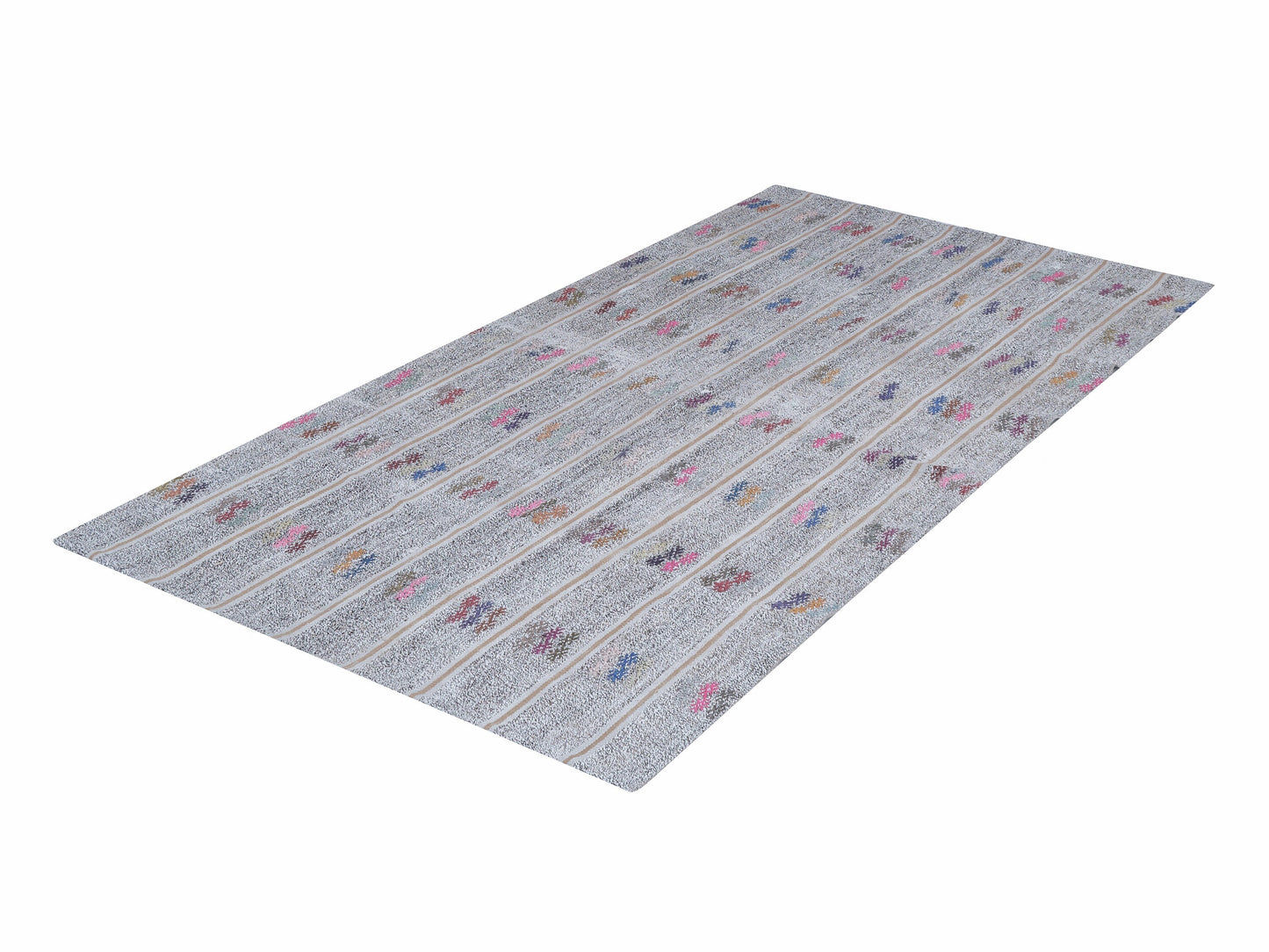 Handmade Kilim Rug, Turkish Vintage Kilim Rug, Area Faded Kilim Rug, Neutral Muted Rug, Living Room Rug, Gray Rug, Kilim Rug 4x7, 12221