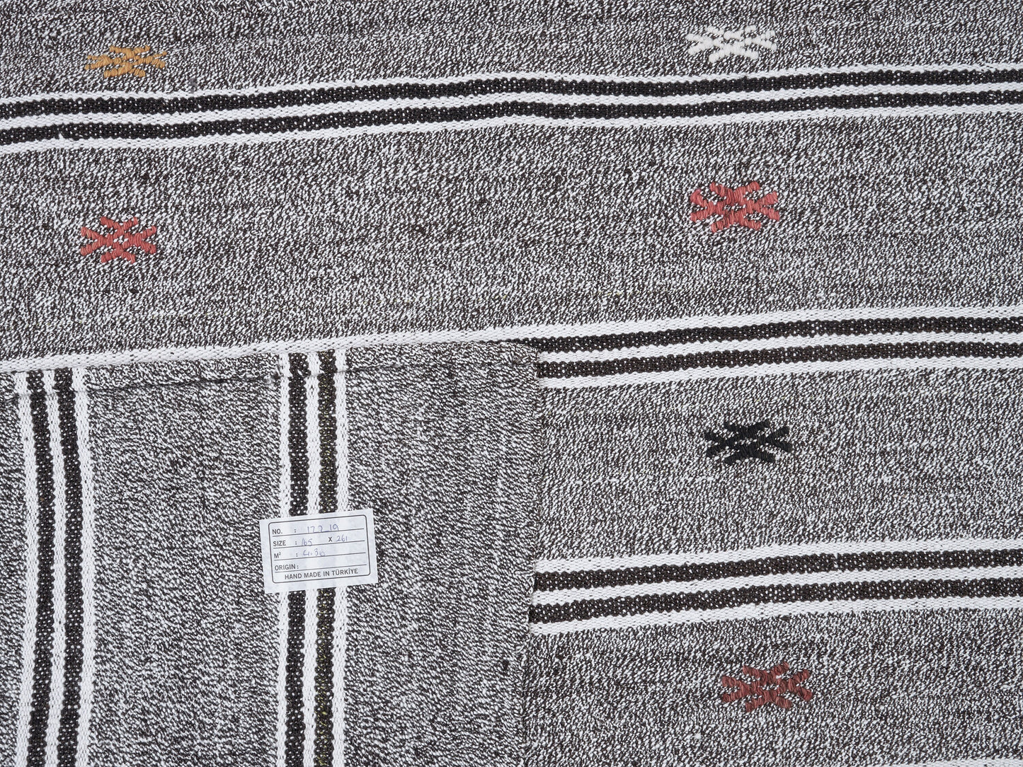 Turkish Vintage Kilim Rug, Handmade Unique Kilim Rug, Area Faded Kilim Rug, Neutral Floor Rug, Gray Rug, Rug Kilim, Kilim Rug 5x9, 12219