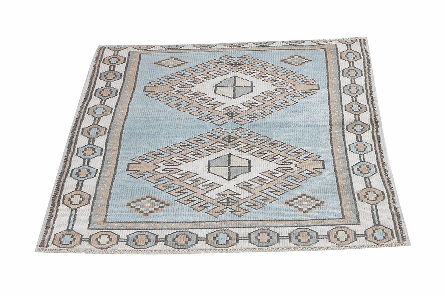 Vintage Handmade Area Rug, Turkish Oushak Eclectic Rug, Kid Room Rug, Bohemian Rug, Carpet Rug, Neutral Rug, Rug 3x4, Turkish Carpet, 12346