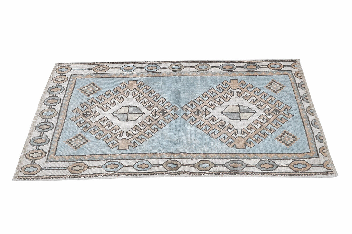 Vintage Handmade Area Rug, Turkish Oushak Eclectic Rug, Kid Room Rug, Bohemian Rug, Carpet Rug, Neutral Rug, Rug 3x4, Turkish Carpet, 12346