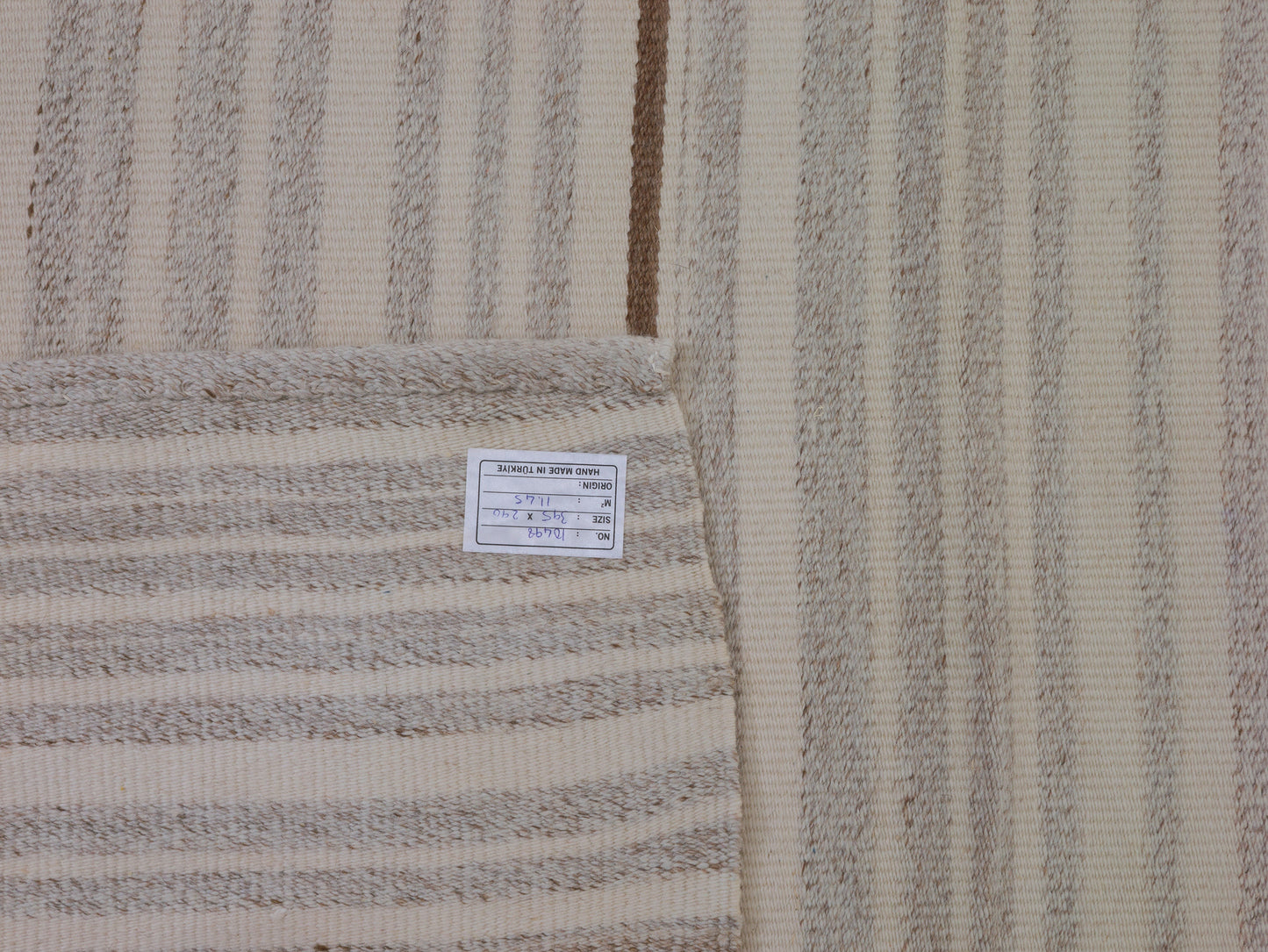 Vintage Kilim, Handmade Kilim Rug, Area Striped Kilim Rug, Turkish Kilim, Large Beige Rug, Bedroom Rug,Oversize Rug, Kilim Rug 13x10, 10498