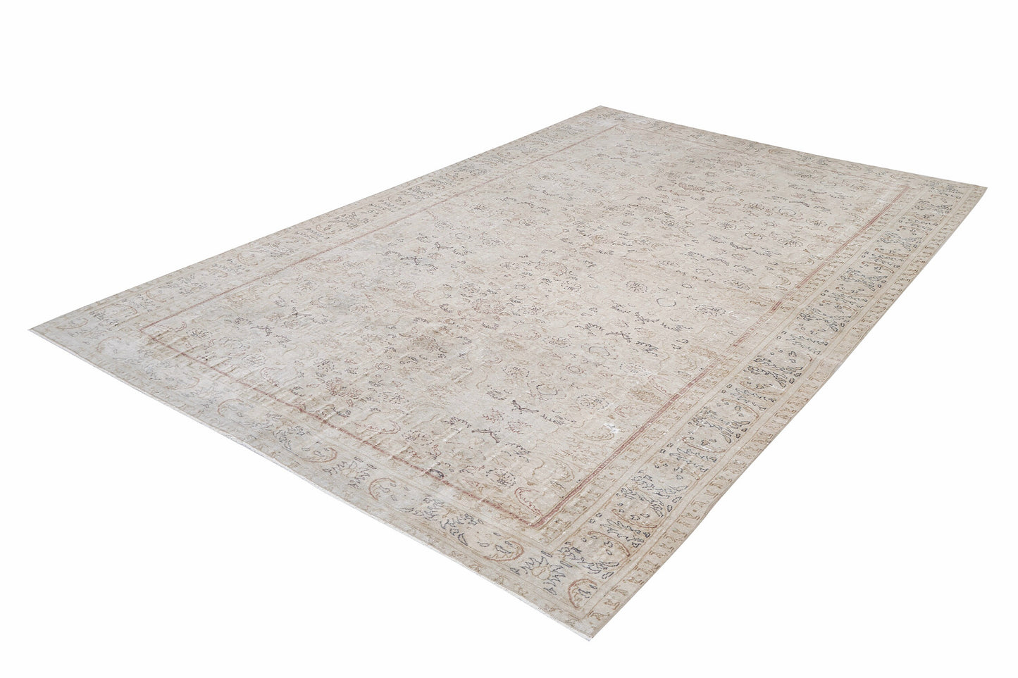 Handmade Area Rug, Turkish Vintage Rug, Oushak Antique Rug, Anatolia Rug, Scandinavian Rug, Beige Rug, Vintage Carpet, Rug 6x10, 12392