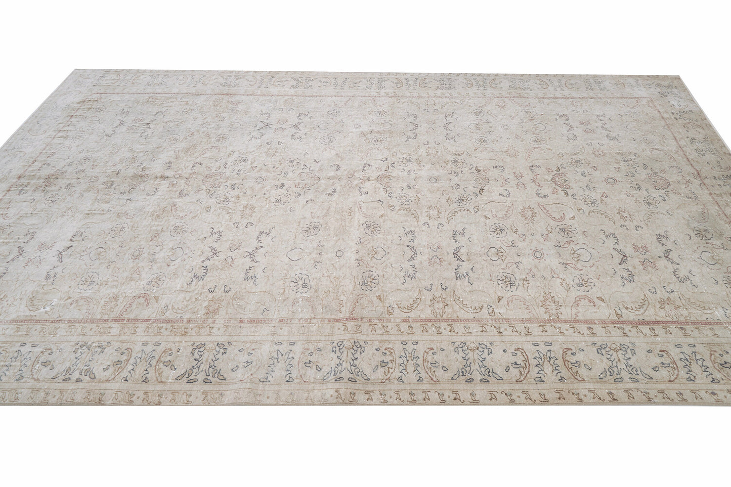 Handmade Area Rug, Turkish Vintage Rug, Oushak Antique Rug, Anatolia Rug, Scandinavian Rug, Beige Rug, Vintage Carpet, Rug 6x10, 12392