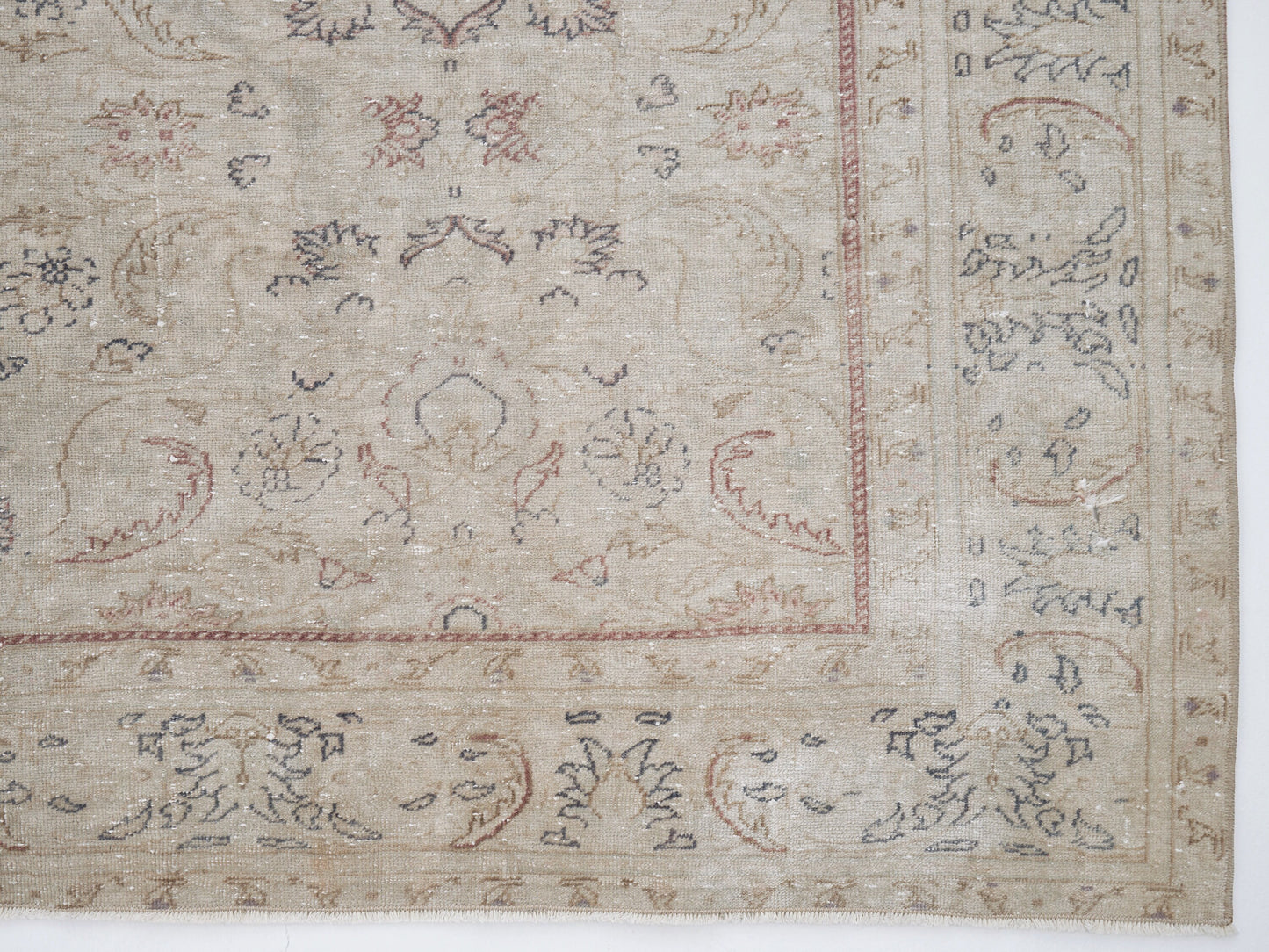 Handmade Area Rug, Turkish Vintage Rug, Oushak Antique Rug, Anatolia Rug, Scandinavian Rug, Beige Rug, Vintage Carpet, Rug 6x10, 12392