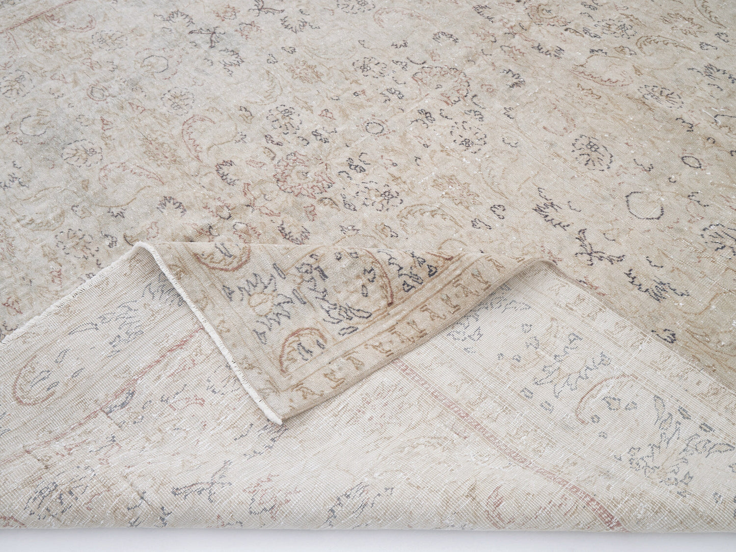 Handmade Area Rug, Turkish Vintage Rug, Oushak Antique Rug, Anatolia Rug, Scandinavian Rug, Beige Rug, Vintage Carpet, Rug 6x10, 12392
