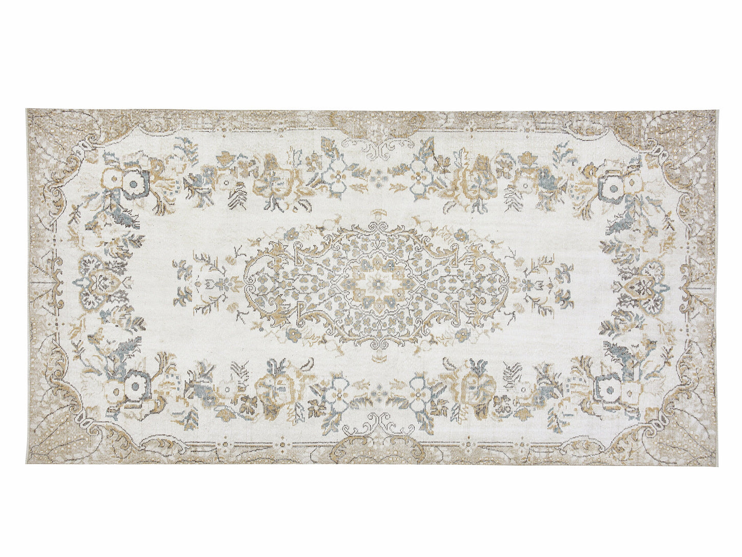 Handmade Area Rug, Turkish Vintage Oushak Rug, Neutral Floor Rug, Living Room Rug, Carpet Rug, Rug 6x10, Turkish Carpet, Turkey Rug, 12478