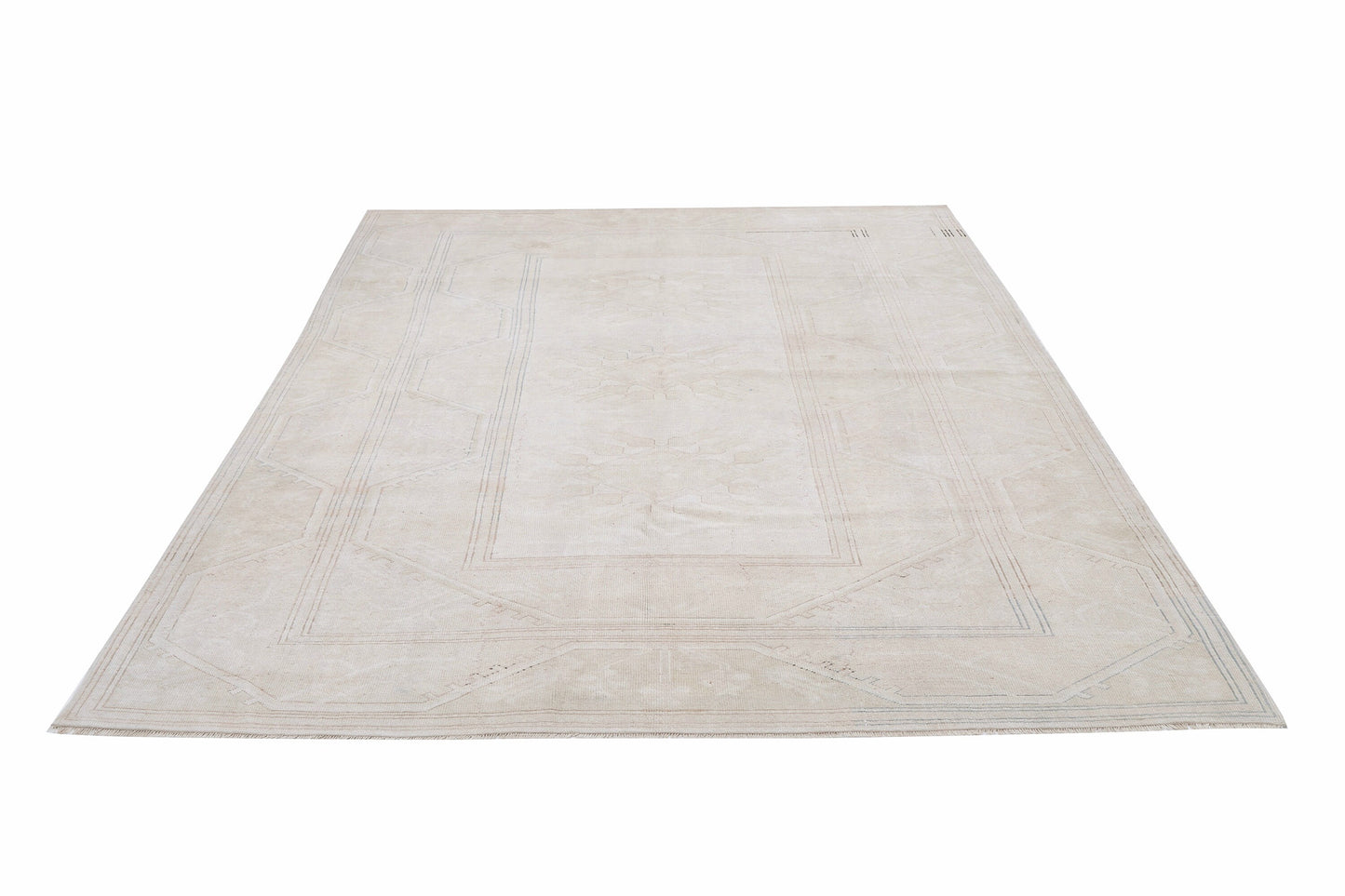 Turkish Vintage Oushak Rug, Handmade Area Unique Rug, Neutral Floor Rug, Living Room Rug, Carpet Rug, Turkish Carpet, Rug 6x9, 12506