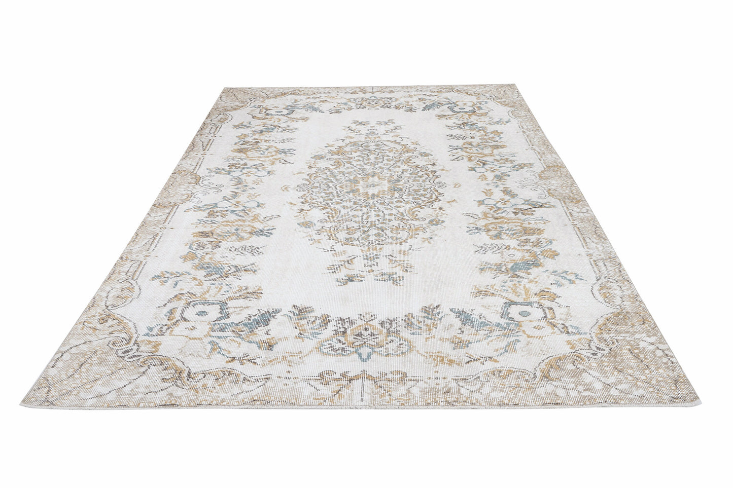 Handmade Area Rug, Turkish Vintage Oushak Rug, Neutral Floor Rug, Living Room Rug, Carpet Rug, Rug 6x10, Turkish Carpet, Turkey Rug, 12478