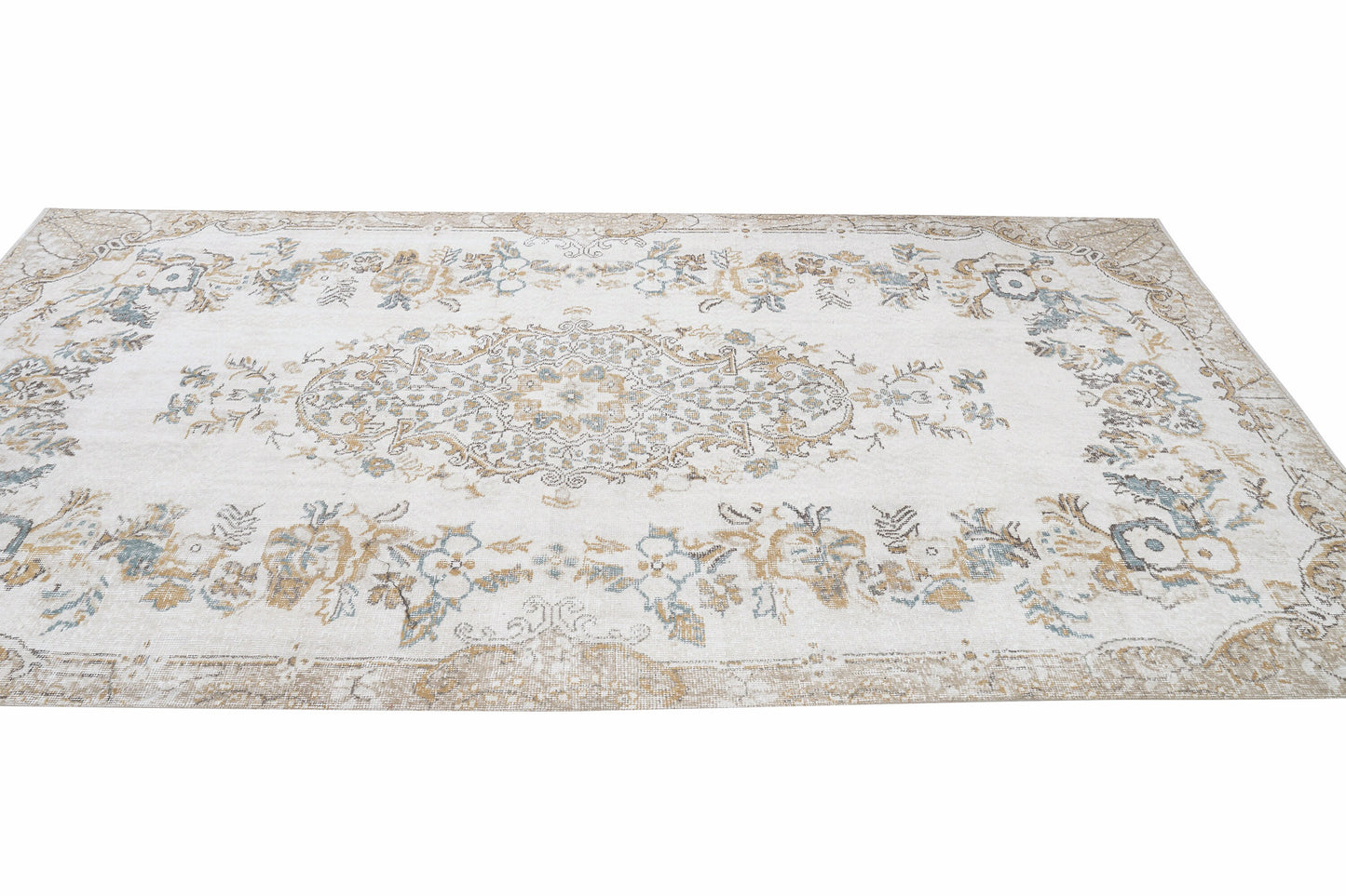 Handmade Area Rug, Turkish Vintage Oushak Rug, Neutral Floor Rug, Living Room Rug, Carpet Rug, Rug 6x10, Turkish Carpet, Turkey Rug, 12478
