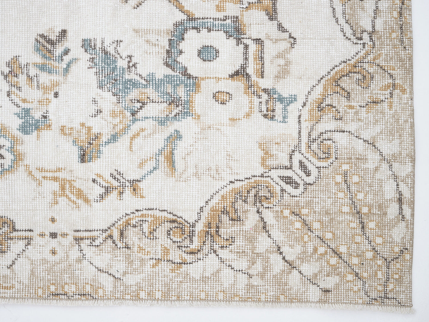 Handmade Area Rug, Turkish Vintage Oushak Rug, Neutral Floor Rug, Living Room Rug, Carpet Rug, Rug 6x10, Turkish Carpet, Turkey Rug, 12478
