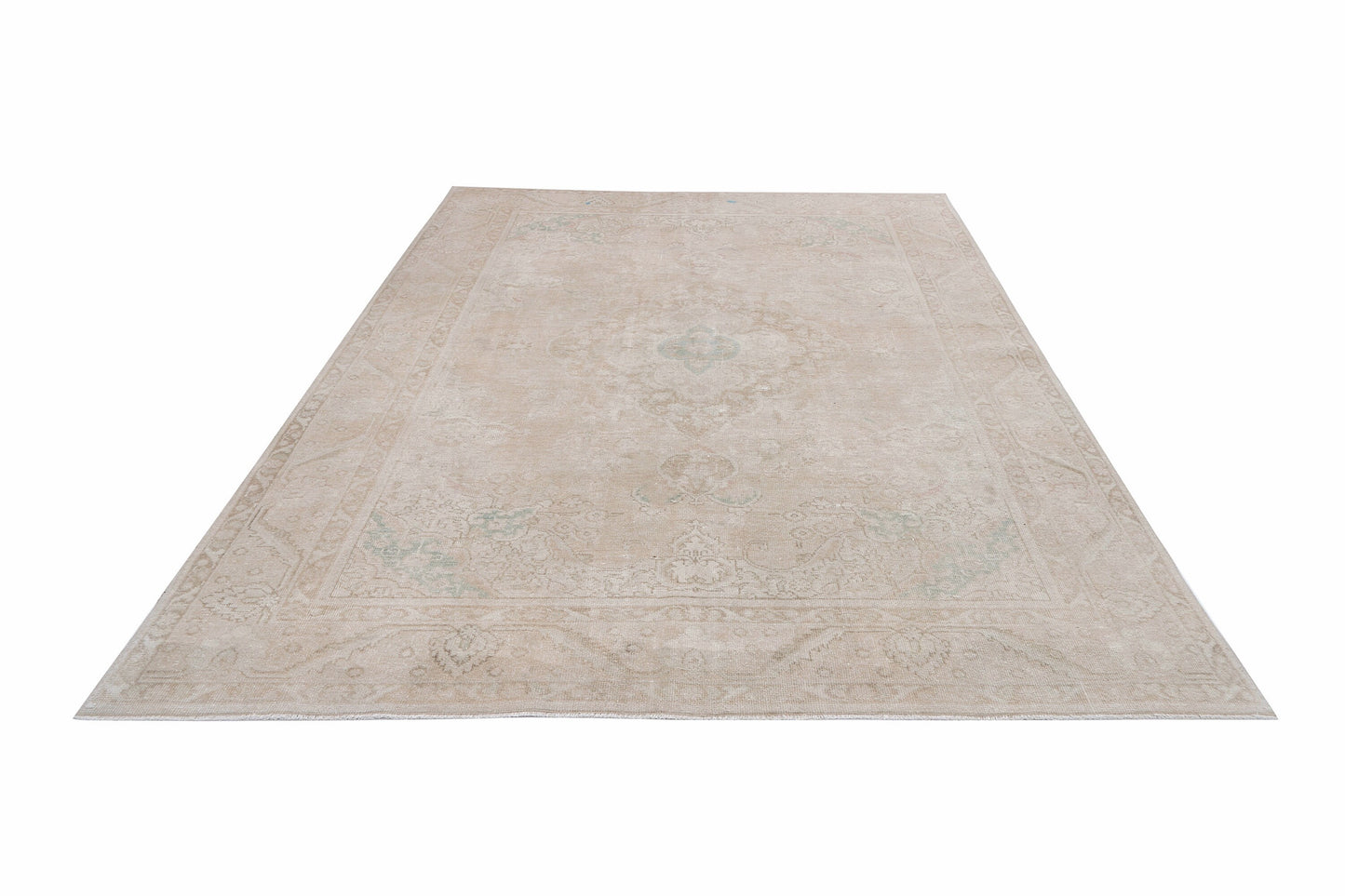 Vintage Rug, Handmade Rug, Turkish Rug, Oushak Rug, Area Rug, Scandinavian Rug, Beige Rug, Carpet Rug, Turkish Carpet, Rug 6x10, 12482