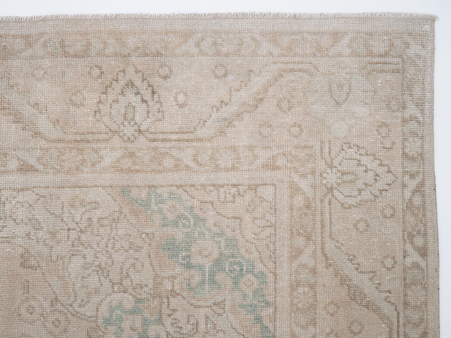 Vintage Rug, Handmade Rug, Turkish Rug, Oushak Rug, Area Rug, Scandinavian Rug, Beige Rug, Carpet Rug, Turkish Carpet, Rug 6x10, 12482