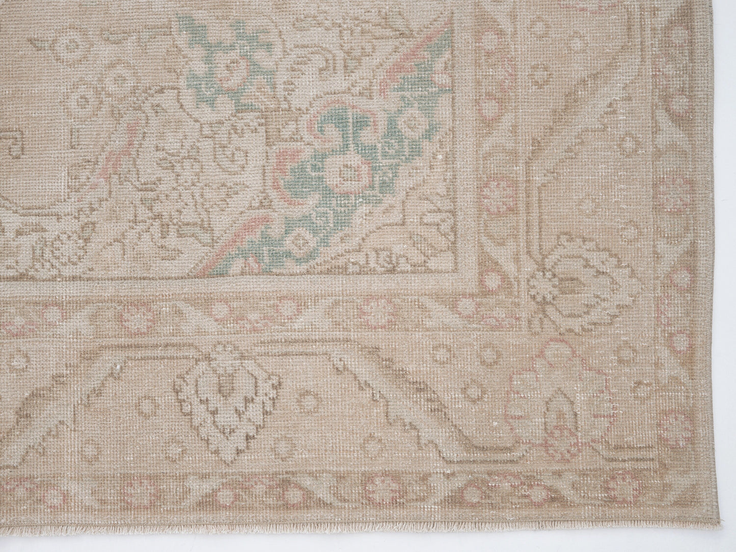 Vintage Rug, Handmade Rug, Turkish Rug, Oushak Rug, Area Rug, Scandinavian Rug, Beige Rug, Carpet Rug, Turkish Carpet, Rug 6x10, 12482