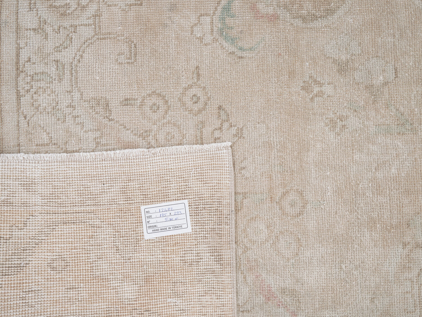 Vintage Rug, Handmade Rug, Turkish Rug, Oushak Rug, Area Rug, Scandinavian Rug, Beige Rug, Carpet Rug, Turkish Carpet, Rug 6x10, 12482