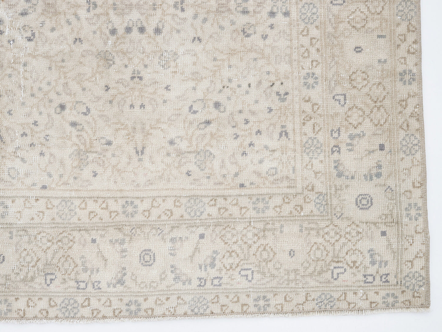 Oushak Area Rug, Turkish Vintage Handmade Rug, Neutral Faded Rug, Turkish Carpet, Carpet Rug, Scandinavian Rug, Rug 4x6, Turkey Rug, 12455