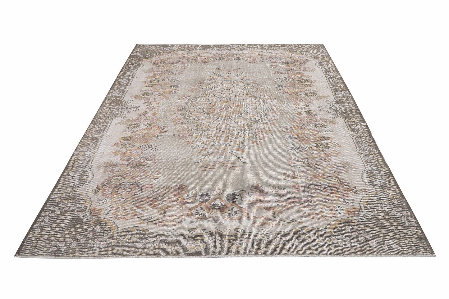 Vintage Rug, Turkish Rug, Handmade Rug, Area Rug, Oushak Rug, Rug 6x9, Turkish Carpet, Carpet Rug, Living Room Rug, Turkey Rug, 12518