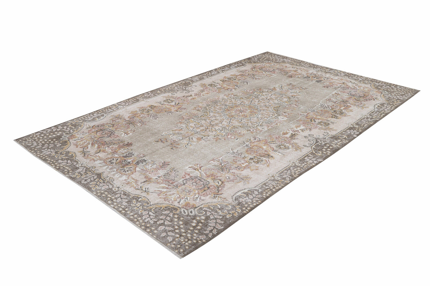 Vintage Rug, Turkish Rug, Handmade Rug, Area Rug, Oushak Rug, Rug 6x9, Turkish Carpet, Carpet Rug, Living Room Rug, Turkey Rug, 12518