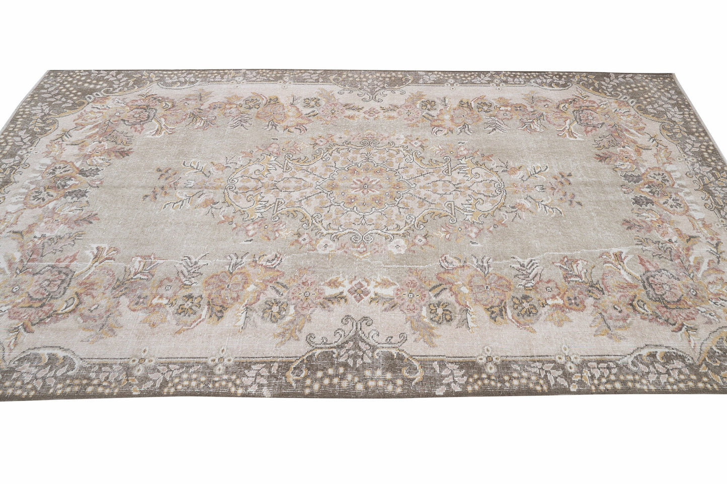 Vintage Rug, Turkish Rug, Handmade Rug, Area Rug, Oushak Rug, Rug 6x9, Turkish Carpet, Carpet Rug, Living Room Rug, Turkey Rug, 12518