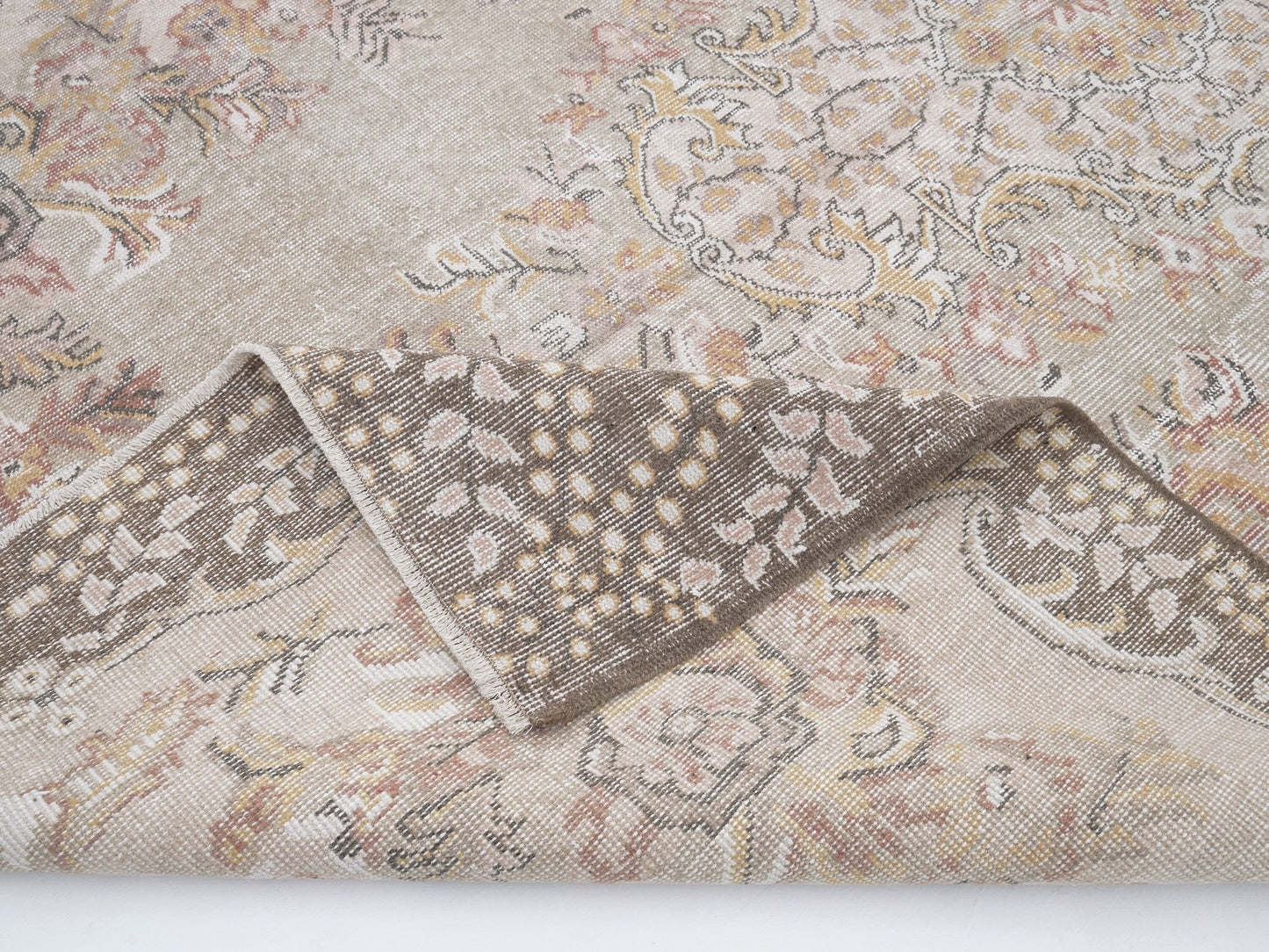 Vintage Rug, Turkish Rug, Handmade Rug, Area Rug, Oushak Rug, Rug 6x9, Turkish Carpet, Carpet Rug, Living Room Rug, Turkey Rug, 12518