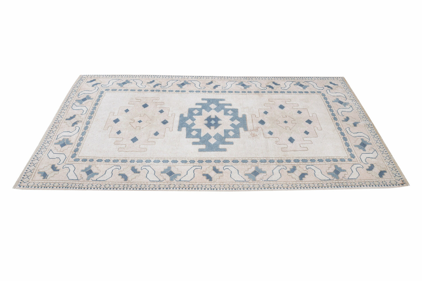Turkish Handmade Area Rug, Vintage Oushak Rug, Kid Room Rug, Carpet Rug, Neutral Floor Rug, Turkish Carpet, Rug 4x6, Turkey Rug, 12468