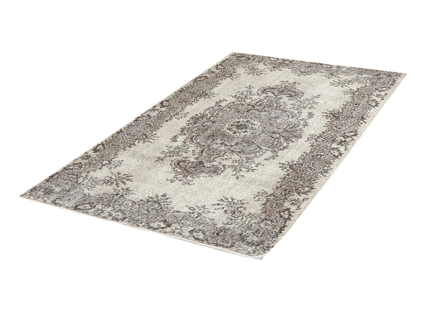 Handmade Area Rug, Turkish Vintage Rug, Oushak Faded Rug, Neutral Unique Rug, Scandinavian Rug, Turkish Carpet, Rug 4x7, Turkey Rug, 12093