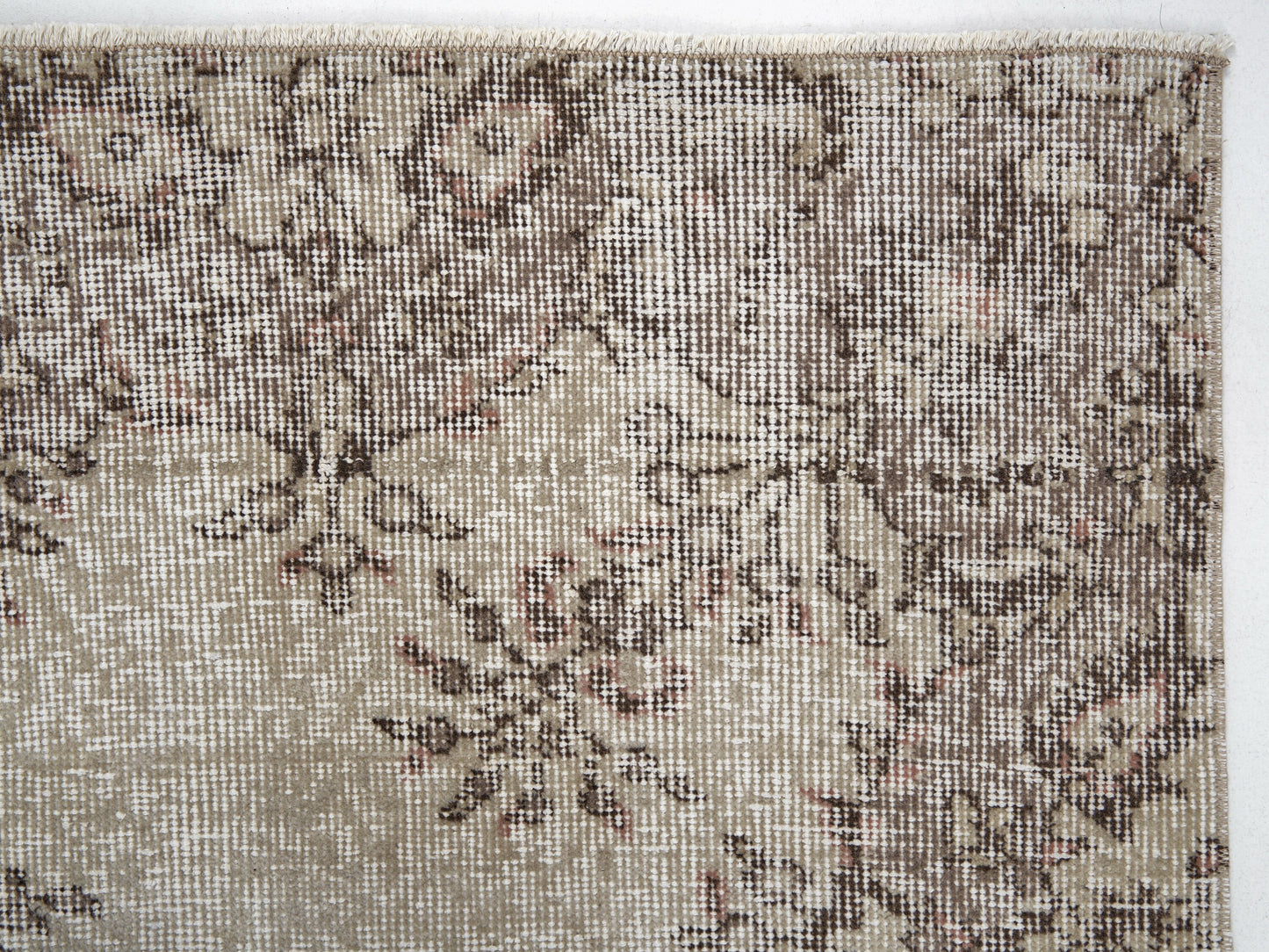 Handmade Area Rug, Turkish Vintage Rug, Oushak Faded Rug, Neutral Unique Rug, Scandinavian Rug, Turkish Carpet, Rug 4x7, Turkey Rug, 12093