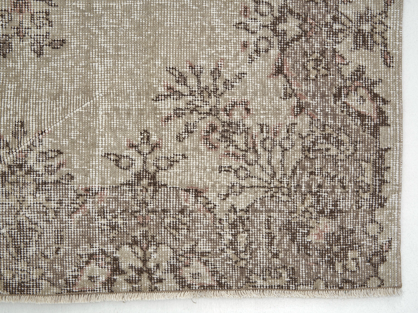Handmade Area Rug, Turkish Vintage Rug, Oushak Faded Rug, Neutral Unique Rug, Scandinavian Rug, Turkish Carpet, Rug 4x7, Turkey Rug, 12093
