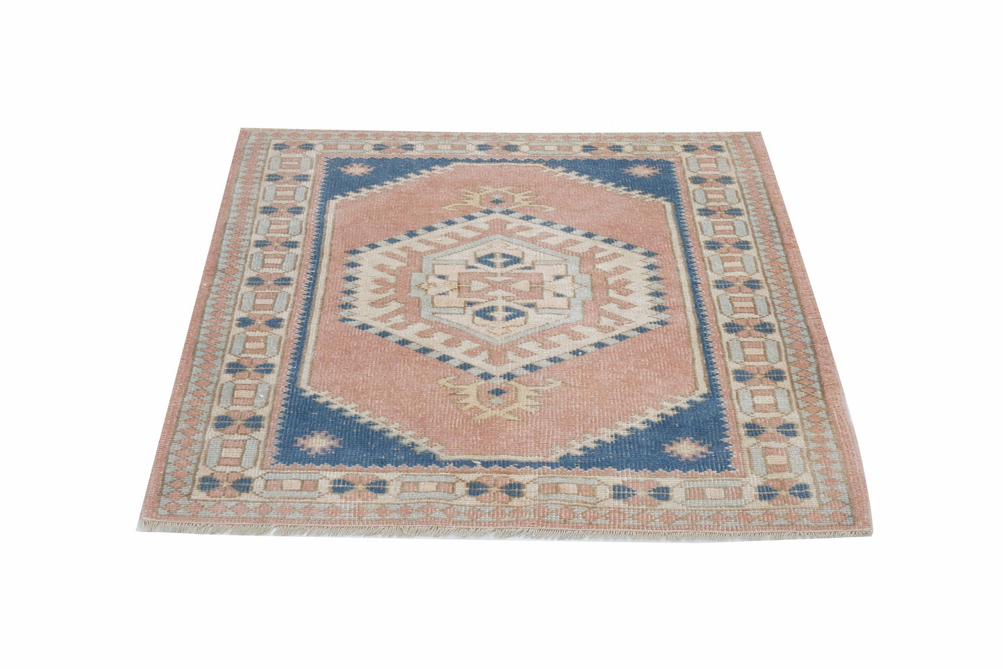 Turkish Vintage Oushak Rug, Handmade Area Rug, Bohemian Rug, Anatolia Rug, Carpet Rug, Oushak Carpet, Living Room Rug, Rug 3x4, 12284