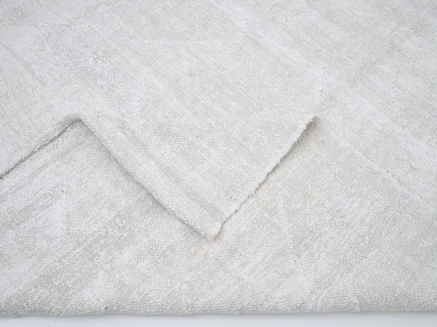 Turkish Vintage Kilim Rug, Handmade Kilim Rug, Area Kilim Rug, Large White Hemp Rug, Oversize Kilim Rug, Coastal, Kilim Rug 10x12, 12277